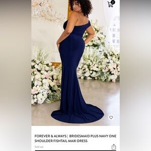 Club  L London navy blue formal bridesmaid dress